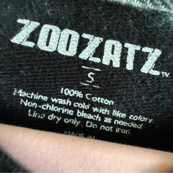 Zoozatz Tie-Dye Graphic Sweatshirt Oversized S Lips & Floral Print - Picture 5 of 7